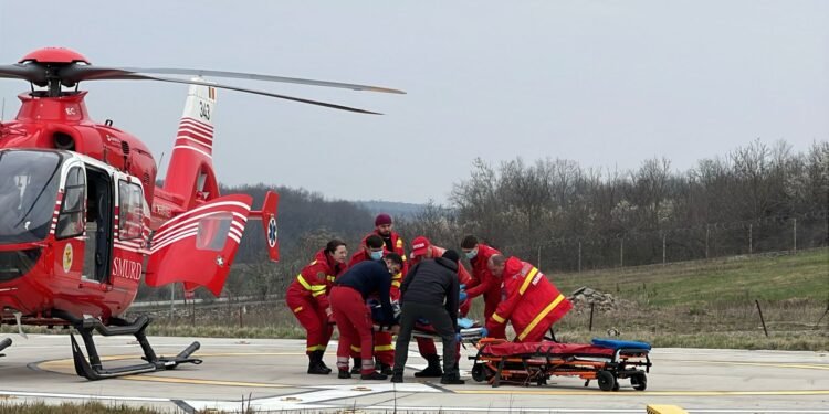 Elicopter SMURD in Vaslui