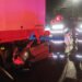 Accident grav pe Bvd. Chisinaului din Iasi dupa ce un autoturism a intrat violent intr-un autocamion