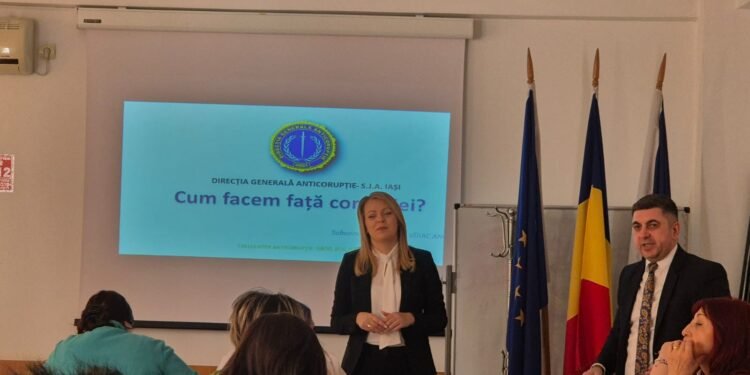 Activitate de educaţie anticorupţie desfășurată de ofițerii de prevenire la Spitalul Municipal de Urgență Pașcani