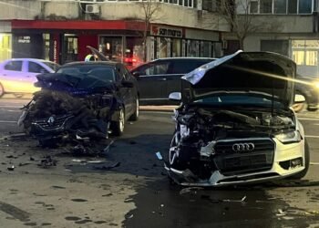 Video-Accident grav în Păcurari: Imagini surprinse de o cameră cu momentul impactului