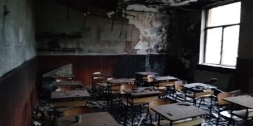 Incendiu în județul Galați la Școala Gimnazială din localitatea Malu Alb