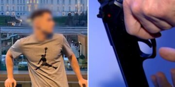 Polițist împuscat in cap