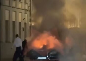 Incident la Moscova: O limuzină din flota lui Putin a explodat