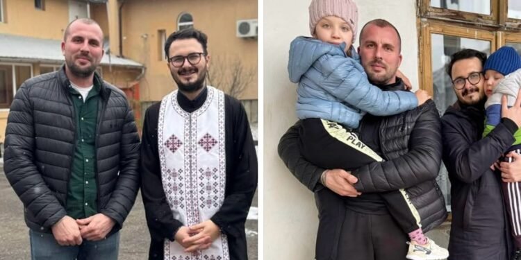 Polițistul Dani Cek și părintele Alexandru Lungu luptă să strângă 174.000€ pentru salvarea fraților Gabriela și Maxim