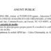 Anunț Public privind obținerea avizului de Mediu