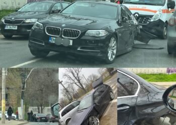 Tânăr reținut de polițiștii rutieri din Iași după un accident provocat sub influența alcoolului