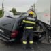 FOTO-Accident rutier în Sculeni: Patru persoane rănite după ce un autoturism a intrat într-un TIR parcat