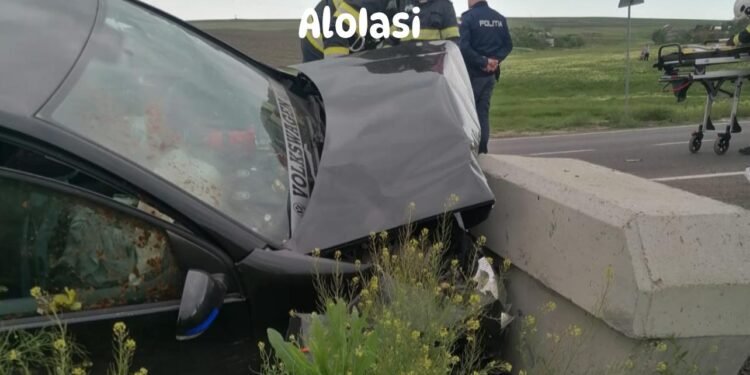Accident rutier în Bălș, comuna Boureni: Trei persoane transportate la spital