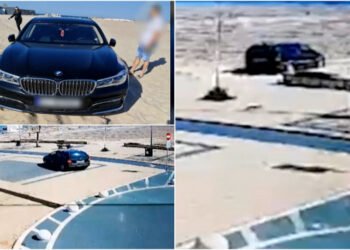 Distracție cu preț mare: Doi șoferi au intrat cu mașinile pe plajă în Mamaia și s-au ales cu amenzi de 10.000 de lei fiecare!