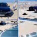 Distracție cu preț mare: Doi șoferi au intrat cu mașinile pe plajă în Mamaia și s-au ales cu amenzi de 10.000 de lei fiecare!