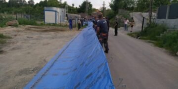 Dezastru continuu la Praid. Locuințe și pensiuni de lângă salina au fost evacuate