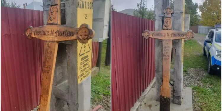 Răzbunare ca-n filme de groază: un bărbat i-a lăsat soției în poartă… crucea soacrei!