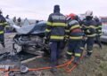 Video-Accident grav pe DE 581, în zona localității Sălcioara: un bărbat și-a pierdut viața, iar alte două persoane au ajuns la spital
