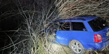 Șofer de 23 de ani, prins băut la volan după o coliziune la Popricani. A făcut scandal și a fost amendat cu peste 4.600 de lei