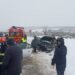 Accident rutier în comuna Ciurea. Trei mașini au fost implicate iar una a ajuns în șanț în urma impactului