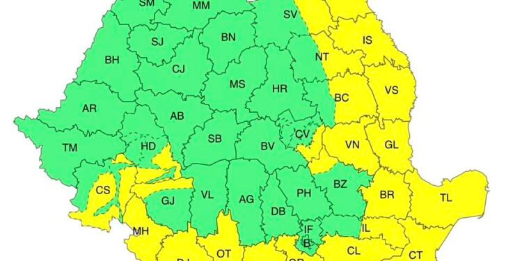 Iarna se intoarce in mai multe judete din tara