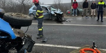Accident grav la Popricani: patru răniți după impactul dintre trei autoturisme