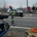 Accident grav la Popricani: patru răniți după impactul dintre trei autoturisme