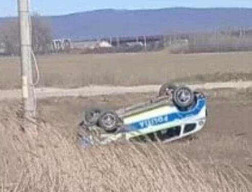 Vrancea | Autospecială de Poliție implicată într-un accident rutier în comuna Ruginești