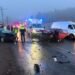 FOTO-Accident la Ruginoasa: Două mașini implicate, trafic blocat pe ambele sensuri