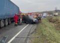 Tragedie rutieră în județul Cluj: cinci bărbați și-au pierdut viața într-un accident între două camioane și un autoturism