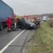 Tragedie rutieră în județul Cluj: cinci bărbați și-au pierdut viața într-un accident între două camioane și un autoturism