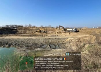 Exploatare ilegală de agregate pe râul Siret: două firme prinse în flagrant în județul Bacău