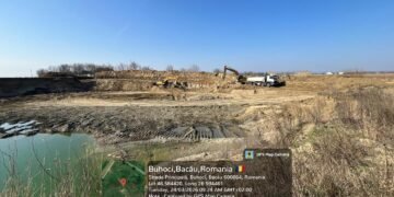 Exploatare ilegală de agregate pe râul Siret: două firme prinse în flagrant în județul Bacău