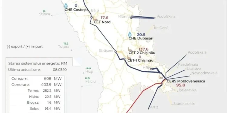Criză majoră în Republica Moldova: risc de pene de curent după bombardarea infrastructurii energetice