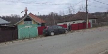 A aruncat cu țigle în polițiști, apoi le-a cerut să-i pună o manea din mașina de poliție