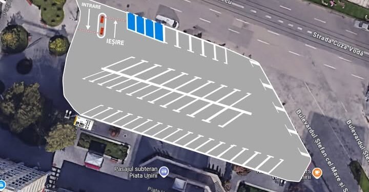 Parcarea de la Cinema Victoria intră în modernizare: sistem automat, plată la oră și supraveghere video