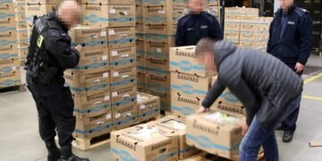 Droguri în valoare de 30 milioane de euro găsite de poliția germană într-un transport de banane