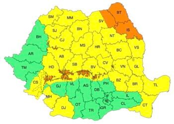Meteorologii au transmis avertizări de rafale puternice de vânt