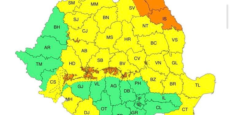Meteorologii au transmis avertizări de rafale puternice de vânt