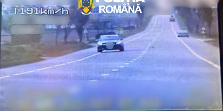 Șofer de 70 de ani, prins cu 191 km/h pe DN2-E85, în zona Sascut. Permis suspendat și amendă de peste 4.000 de lei