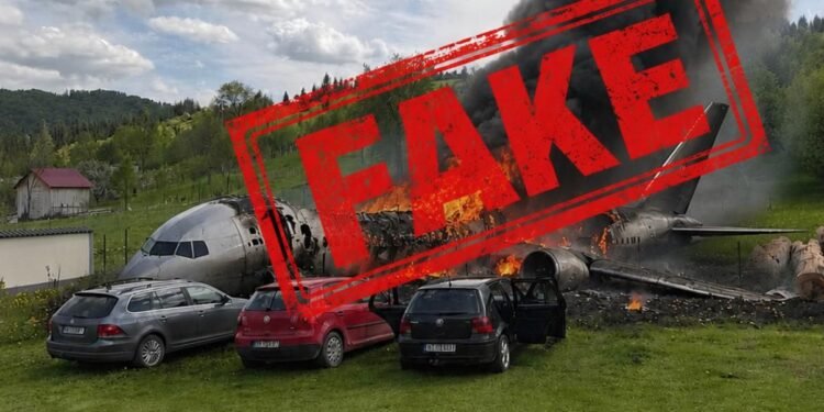 Panicǎ în Neamț după un fake-news generat cu inteligență artificială. Un clip cu un avion prăbușit a devenit viral