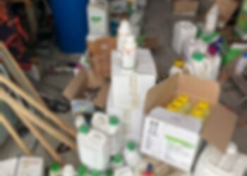Percheziții la Galați: sute de litri și kilograme de substanțe toxice și interzise, indisponibilizate de polițiști