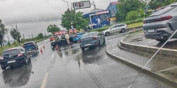 Accident rutier produs în zona Rond Păcurari din municipiul Iași