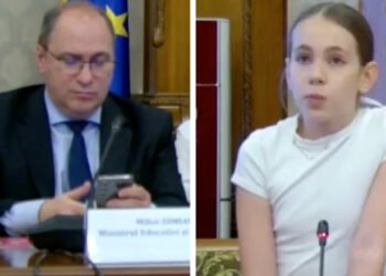 Ironia momentului: ministrul Educației stătea pe telefon când o elevă critica interdicțiile din școli