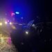 Mașină transformată într-o torță după un impact violent în Vrancea: două persoane au murit carbonizate