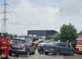 Accident rutier cu mai multe autoturisme implicate în comuna Tomești