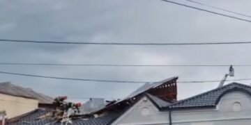 Pagube provocate de o furtună violentă în Focșani