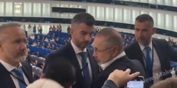 Scandal în Parlamentul European. Cristian Rizea a întrerupt discursul Maiei Sandu și a fost evacuat din plen