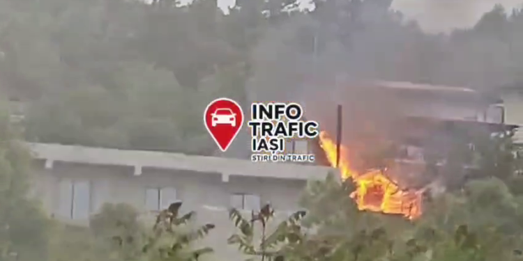Iași | Incendiu la o saună din Bucium