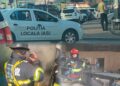 Polițiștii locali au intervenit primii la incendiul de la Palas Campus. Persoane evacuate înainte de sosirea pompierilor