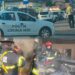 Polițiștii locali au intervenit primii la incendiul de la Palas Campus. Persoane evacuate înainte de sosirea pompierilor