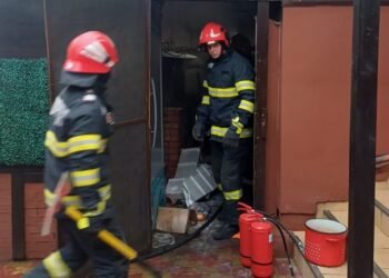 Incendiu la restaurantul Plopii fără Soț din Iași. Intervenție a pompierilor pentru stingerea focului izbucnit la subsol