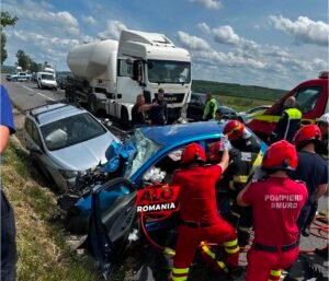 Accident grav în zona Sârca, județul Iași. Elicopterul SMURD, solicitat de urgență la fața locului