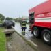 Accident rutier la Vorona Nouă. Un șofer a ajuns la spital după ce a ieșit cu mașina de pe carosabil