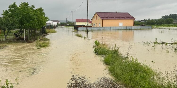 Botoșani | Autorități în alertă din cauza precipitațiilor abundente. Inundații în Copălău